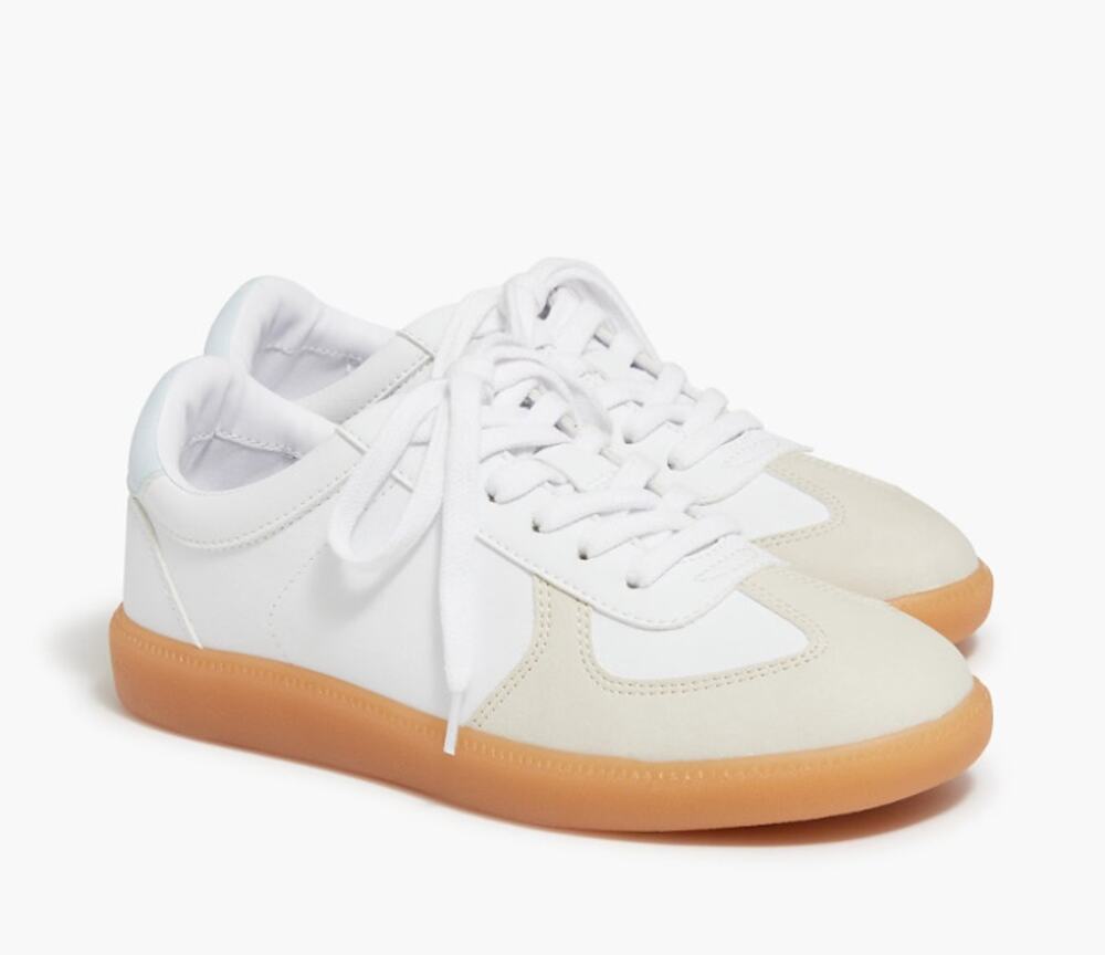 J.Crew CA764 City Tour Sneaker WMNS 8M Ice Blue Lace Up Low Top Round Toe Casual
